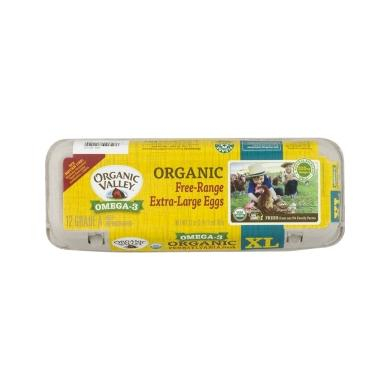 Organic Valley Omega-3 Organic Free-Range Extra-Large Eggs 12pcs