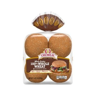 Oroweat Whole Wheat Sandwich Buns 500g